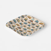 Kids Construction Vehicle Paper Plates Trucks ペーパープレート (傾斜あり)