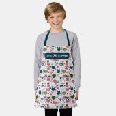 Kids Cooking Apron Funny Little Chef Apron Baking  エプロン (着用した状態)