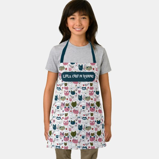 Kids Cooking Apron Funny Little Chef Apron Baking  エプロン (インサイチュ)