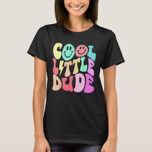 Kids Cool Lilu2019 A Dude Groovy  Baby Shower Baby Tシャツ (正面)