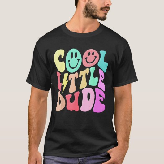 Kids Cool Lilu2019 A Dude Groovy  Baby Shower Baby Tシャツ (正面)