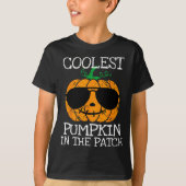 Kids Coolest Pumpkin In The Patch Halloween Boys G Tシャツ (正面)