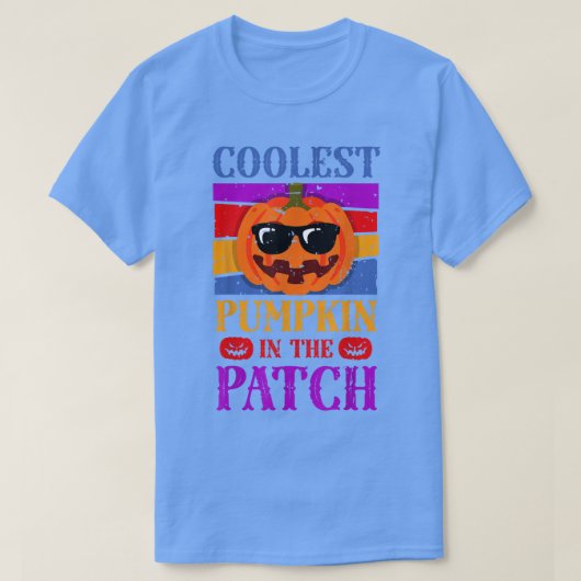 Kids Coolest Pumpkin In The Patch Halloween Pumpki Tシャツ (デザイン正面)