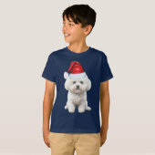 Kids Coton de Tulear Dog Lover Funny Christmas Tシャツ (正面フル)
