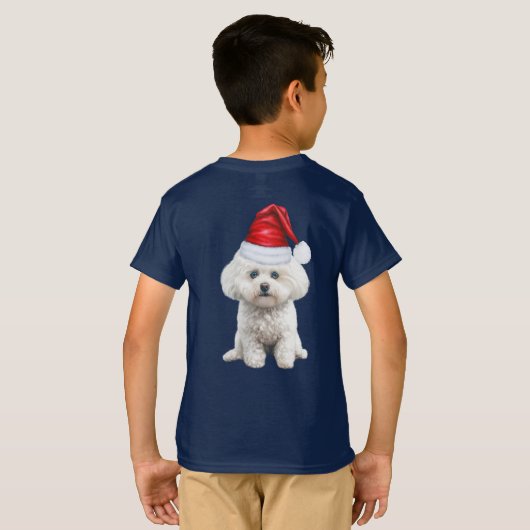 Kids Coton de Tulear Dog Lover Funny Christmas Tシャツ (裏面フル)