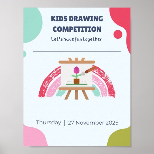Kids Creative Drawing Poster ポスター (正面)