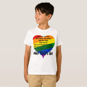 Kids Custom Pride Tシャツ (正面フル)