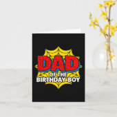 Kids Dad Of The Birthday Boy Sder Theme Party Matc カード (黄色い花)