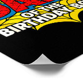 Kids Dad Of The Birthday Boy Sder Theme Party Matc ポスター (角)