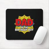 Kids Dad Of The Birthday Boy Sder Theme Party Matc マウスパッド (マウス)