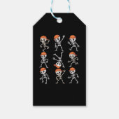 Kids Dancing Skeleton Halloween ギフトタグ (正面)