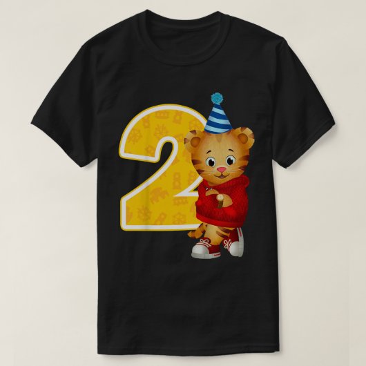Kids Daniel Tiger's Neighborhood私の2回目の誕生日 Tシャツ (デザイン正面)