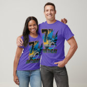 Kids DC Comics Batman 7th Birthday Action Shot fri Tシャツ (ユニセックス)