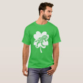 Kids Dinosaur St Patricks Day Boys Kids Shamrock I Tシャツ (正面フル)