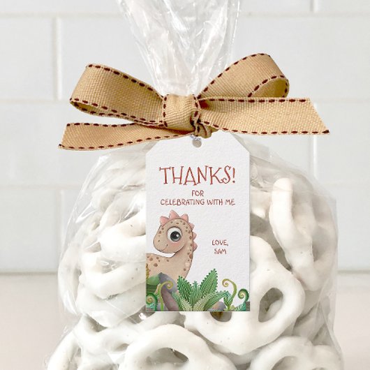 Kids Dinosaursありがとう ギフトタグ