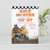 Kid's Dirt ATVスーパークロス誕生日でレース 招待状 (スタンド正面)
