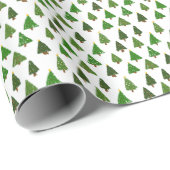 Kids drawing style Christmas tree ラッピングペーパー (ロールコーナー)