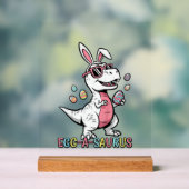 Kids Easter Dino Bunny Egg A Saurus Trex Bunny Boy アクリルサイン (ニュートラル)