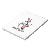 Kids Easter Dino Bunny Egg A Saurus Trex Bunny Boy ノートパッド (回転)