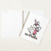 Kids Easter Dino Bunny Egg A Saurus Trex Bunny Boy プランナー手帳 (ディスプレー)