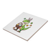 Kids Easter Dinosaur Trex Egg Hunting Boys Kids To タイル (側面)