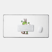 Kids Easter Dinosaur Trex Egg Hunting Boys Kids To デスクマット (キーボード&マウス)