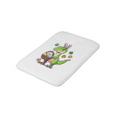 Kids Easter Dinosaur Trex Egg Hunting Boys Kids To バスマット (アングル)