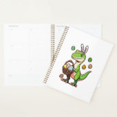 Kids Easter Dinosaur Trex Egg Hunting Boys Kids To プランナー手帳 (ディスプレー)