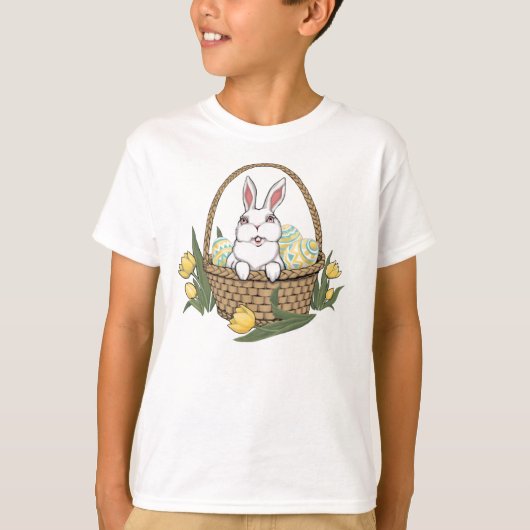 Kid's Easter Shirt Easter Bunny Kid's Sweatshirt Tシャツ (正面)