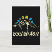 Kids Eggasaurus Easter Stegosaurus Dinosaur Boys K カード (正面)