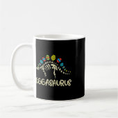 Kids Eggasaurus Easter Stegosaurus Dinosaur Boys K コーヒーマグカップ (左)