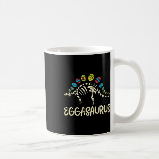 Kids Eggasaurus Easter Stegosaurus Dinosaur Boys K コーヒーマグカップ (右)