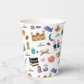 Kids Eid Mubarak Colourful Islamic Paper Cups 紙コップ (裏面)