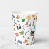 Kids Eid Mubarak Colourful Islamic Paper Cups 紙コップ (右)