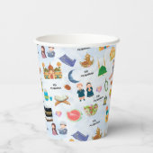 Kids Eid Mubarak Colourful Islamic Paper Cups 紙コップ (裏面)