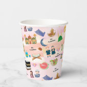 Kids Eid Mubarak Colourful Islamic Paper Cups 紙コップ (裏面)