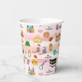 Kids Eid Mubarak Colourful Islamic Paper Cups 紙コップ (左)