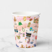 Kids Eid Mubarak Colourful Islamic Paper Cups 紙コップ (右)