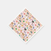 Kids Eid Mubarak Napkins –Colourful Islamic Design スタンダードカクテルナプキン (角)