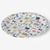 Kids Eid Mubarak Paper Plates – Colourful Islamic ペーパープレート (アングル)