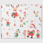 Kids Elf Christmas Wrapping Paper ラッピングペーパー (フラット)