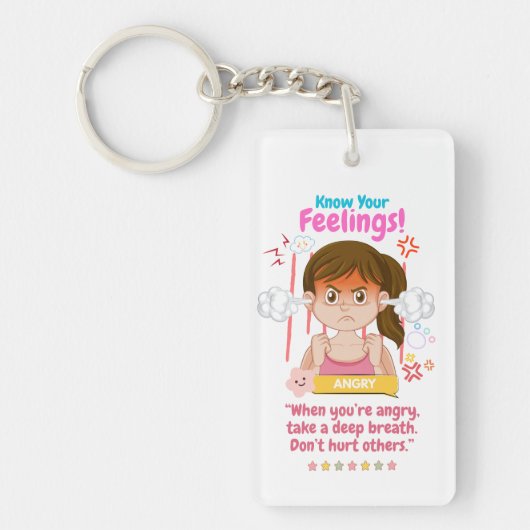 Kids Emotion Featuring Angry キーホルダー (正面)