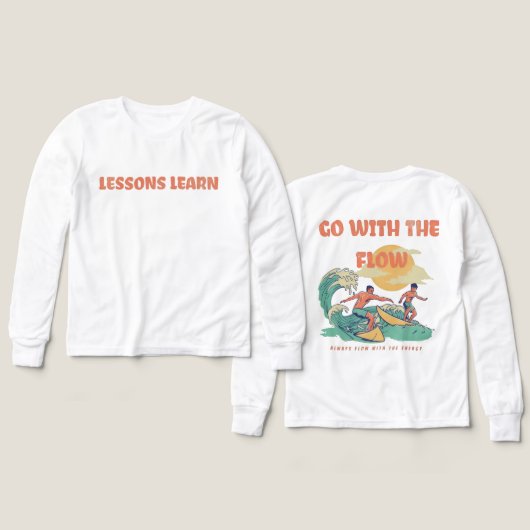 Kids Energy Flow Lessons Learn T Shirt  (デザイン 正面＆背面)