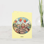 Kids Enjoying their Cakes, Sodas and Balloons 案内状 (裏面)