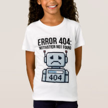 Kids Error 404 やる気なし Tシャツ