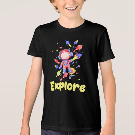 Kids Explore Space トライブレンドＴシャツ (正面)