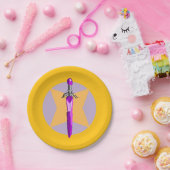  Kids Fantasy Warrior Party Decor  Paper Plate ペーパープレート (パーティー)