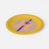  Kids Fantasy Warrior Party Decor  Paper Plate ペーパープレート (アングル)