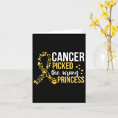 Kids Fight Childhood Cancer Quote For A Cancer War カード (黄色い花)