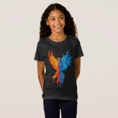 Kids "Fire and Ice" Phoenix Rising Graphic Tシャツ (正面フル)